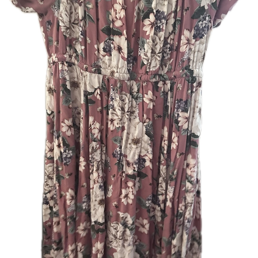 Torrid Pink Floral Dress with Pockets Size 1